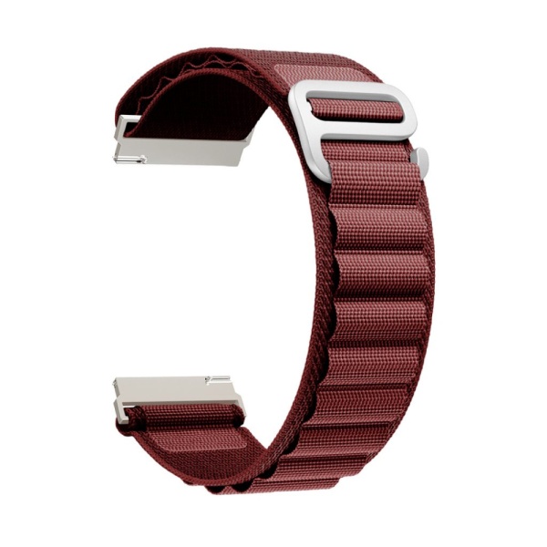 Ремешок нейлоновый петлевой для часов Lyambda NAVI 20мм, винный красный